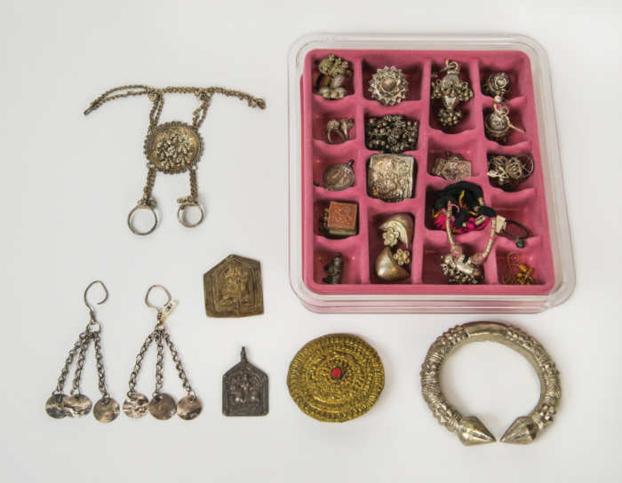 Large Collection of Silver Indian Jewelry